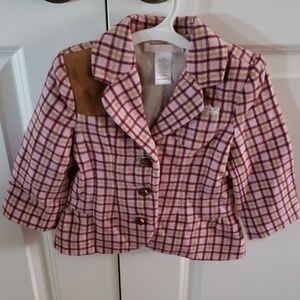 PLAID JACKET CAPE & SKIRT
